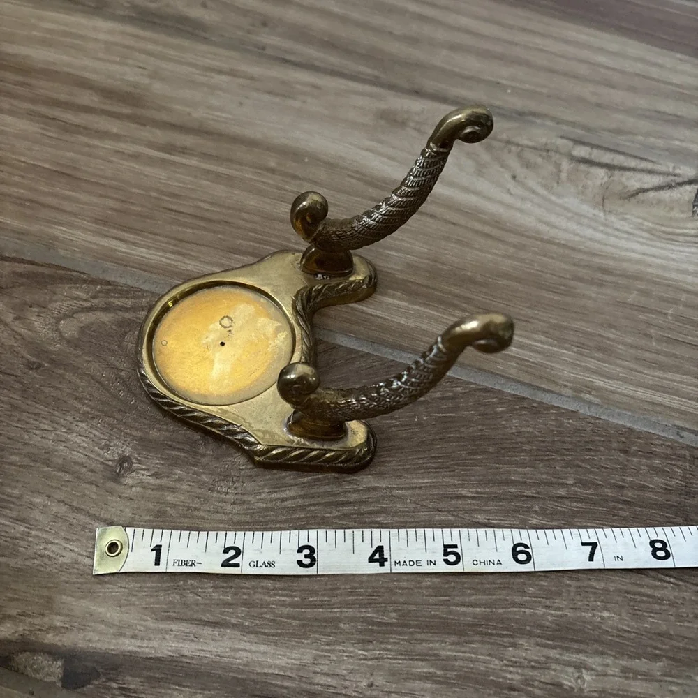 Vintage Mottahedeh Museum Repro Solid Brass Cup and Saucer Display Stand Holder